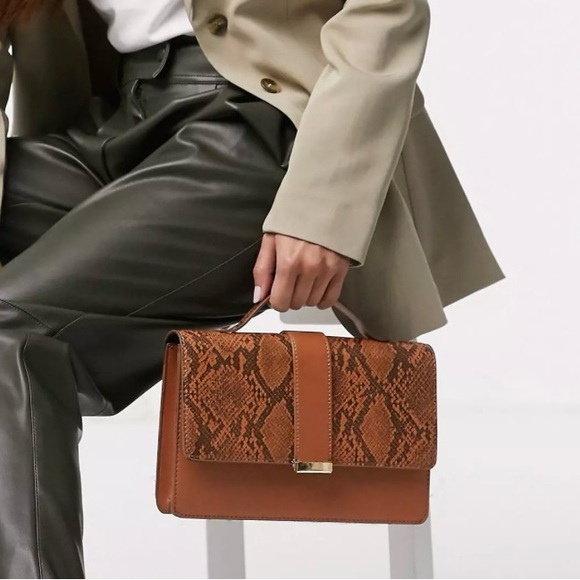 ASOS Tan Top Handle Satchel - Picture 7 of 7